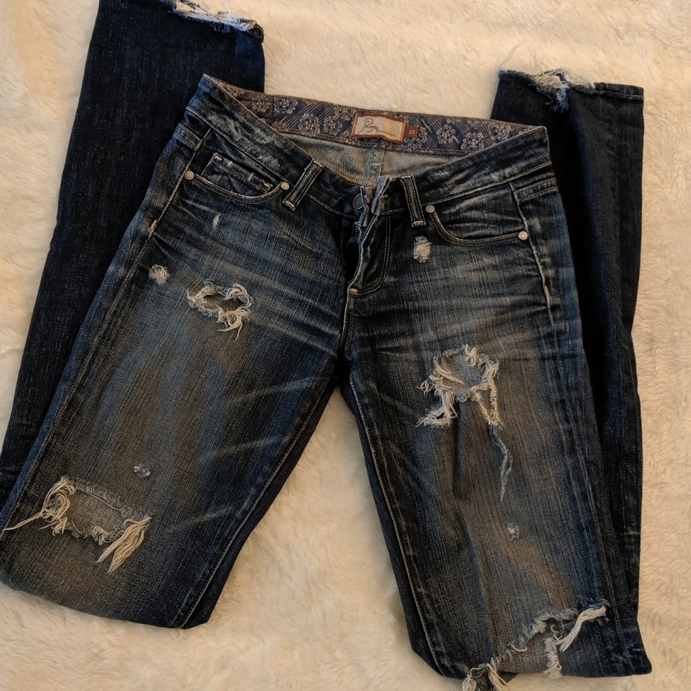 ALLSAINTS premium denim straight leg jean